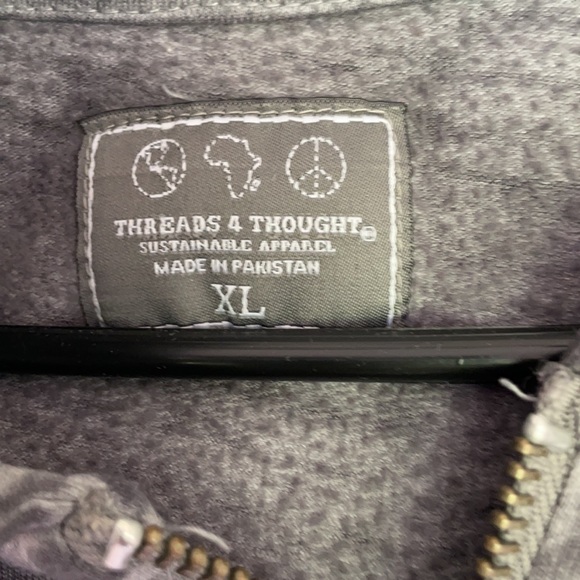 Threads 4 Thought Front Zip Sweatshirt - Picture 2 of 4